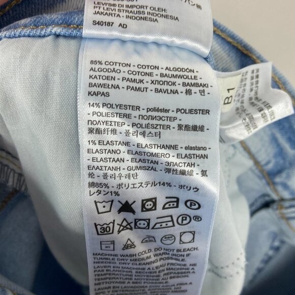 NWT Levis High Rise Cropped Flare Light Wash Jeans Size 20 New With Tags Denim - Picture 10 of 15